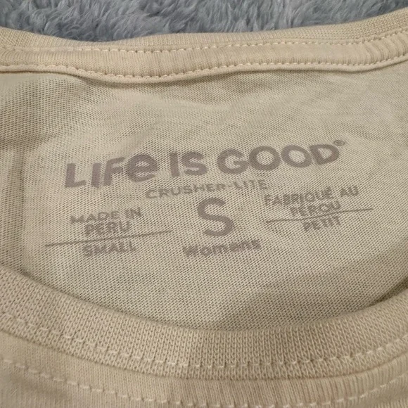 LIFE IS GOOD 100% cotton Rose Graphic Tee | Women’s Small - Picture 4 of 5